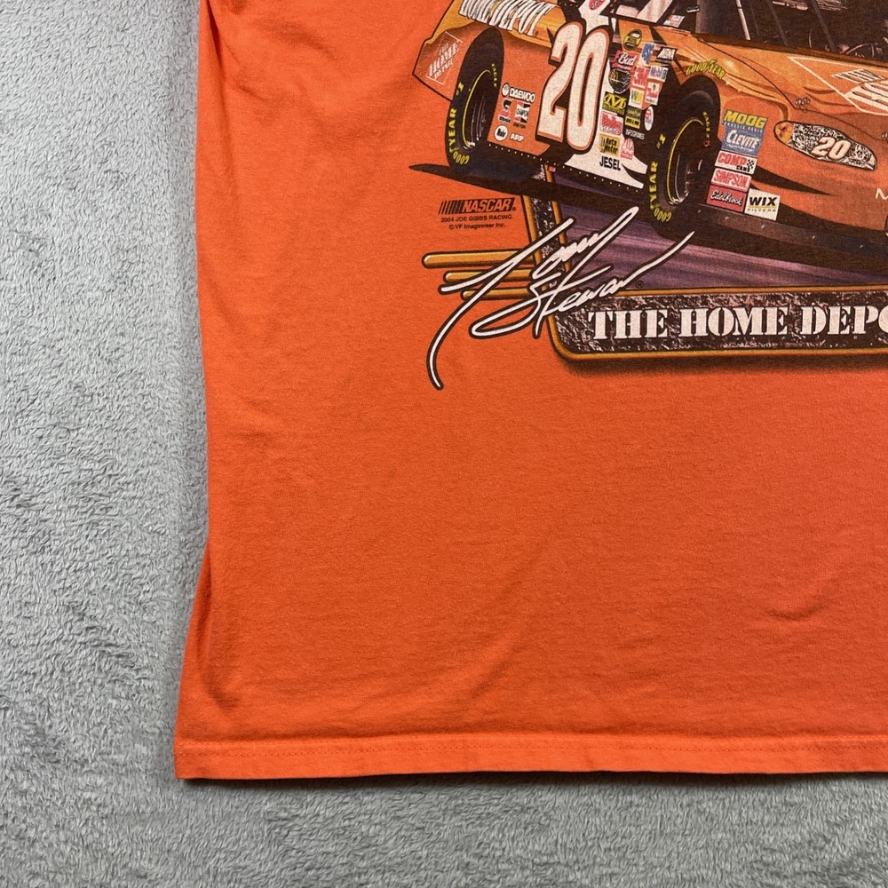 Chase Authentics NASCAR Tony Stewart Shirt Men XL Orange Racing Graphic Tee READ - Picture 5 of 16